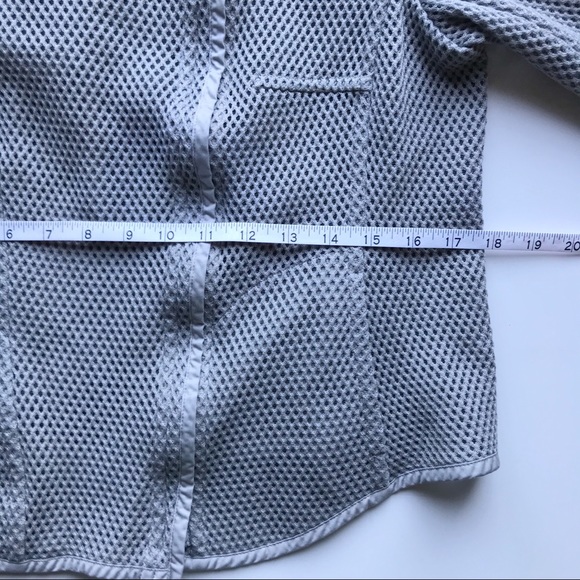 ➕ AKRIS PUNTO Asymmetrical Gray Light Zip Jacket - Picture 7 of 14